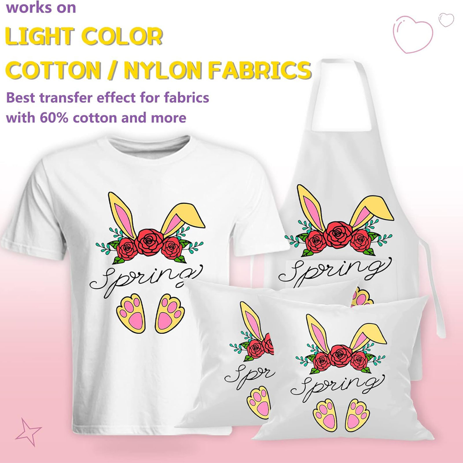 5 Sheets A4 Heat Transfer Pape - Printable Heat Transfer Vinyl 评论和价格