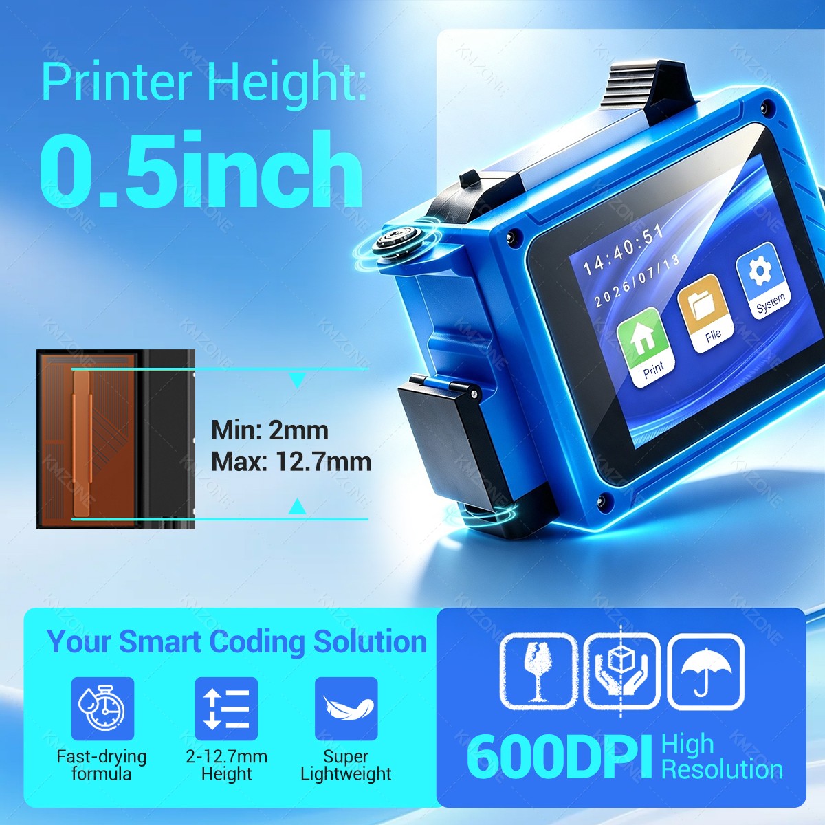12.7mm Inkjet Transfer Printer - Commercial Printing Logo 评论和价格