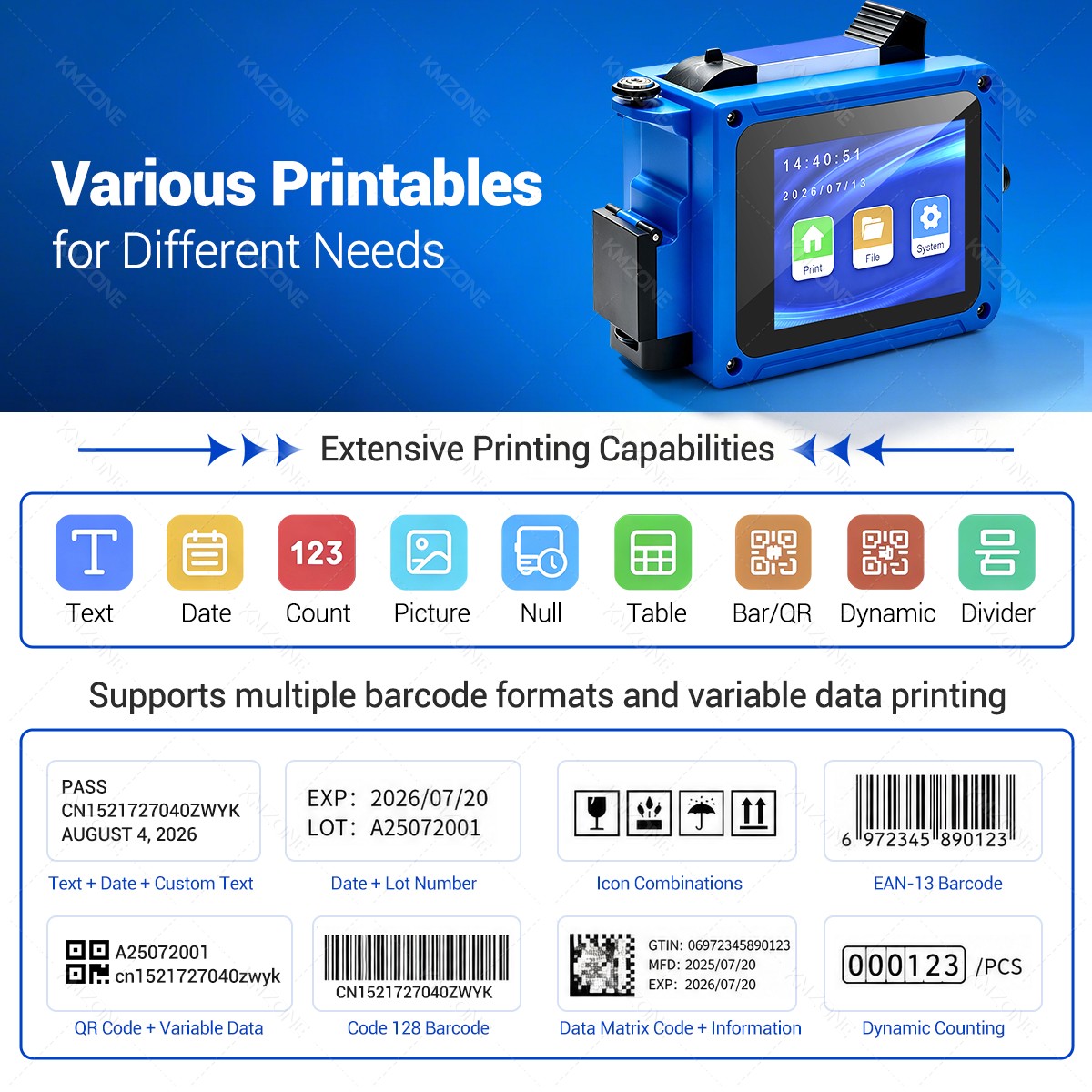 12.7mm Inkjet Transfer Printer - Commercial Printing Logo 评论和价格