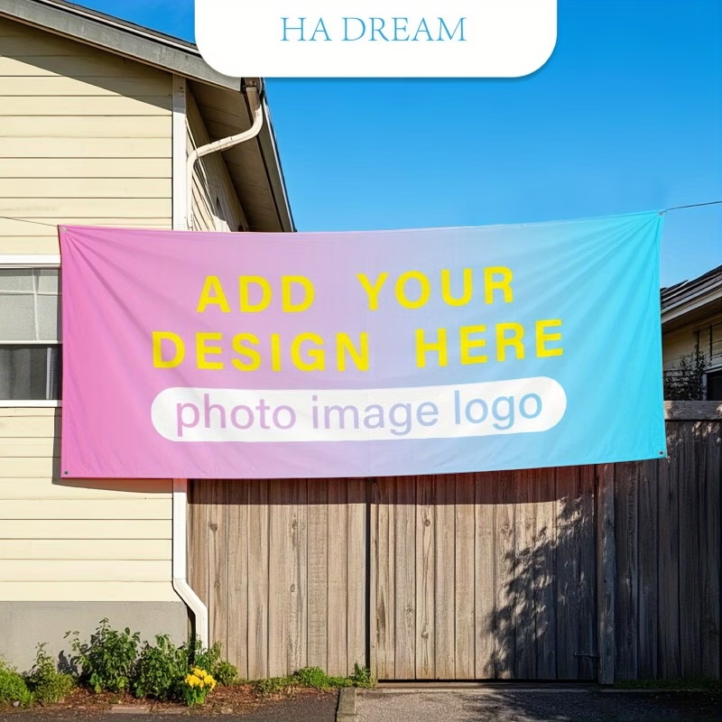 Any Size Custom Banner Flag Lo - Commercial Printing Logo 评论和价格