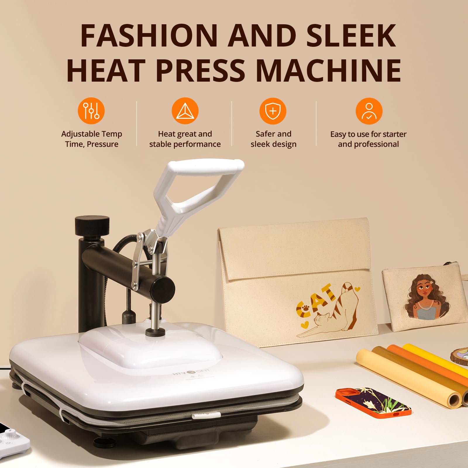 HTVRONT Heat Press Machine for - Printable Heat Transfer Vinyl 评论和价格