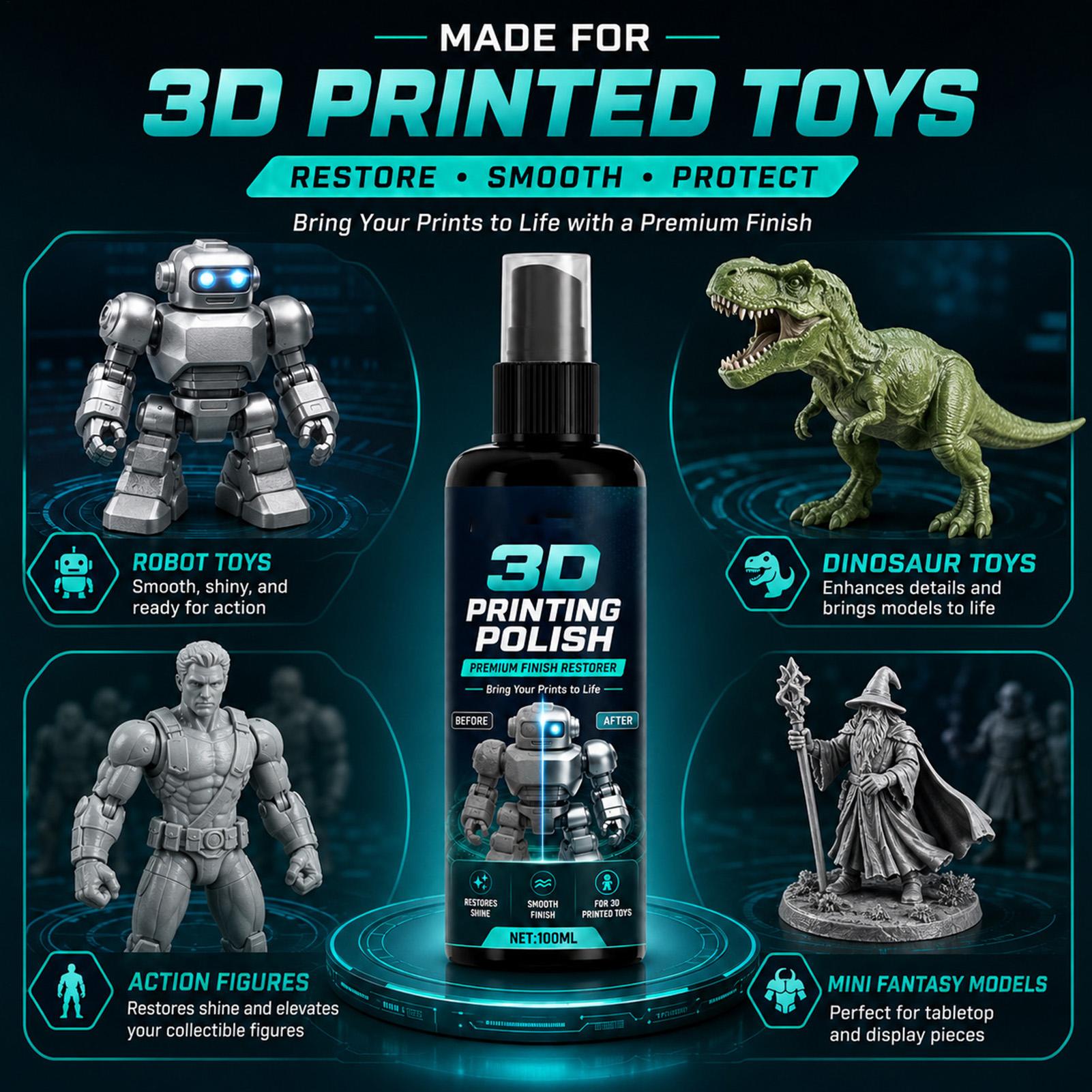 100ml 3D Print Smoothing Agent - Commercial Print Model 评论和价格