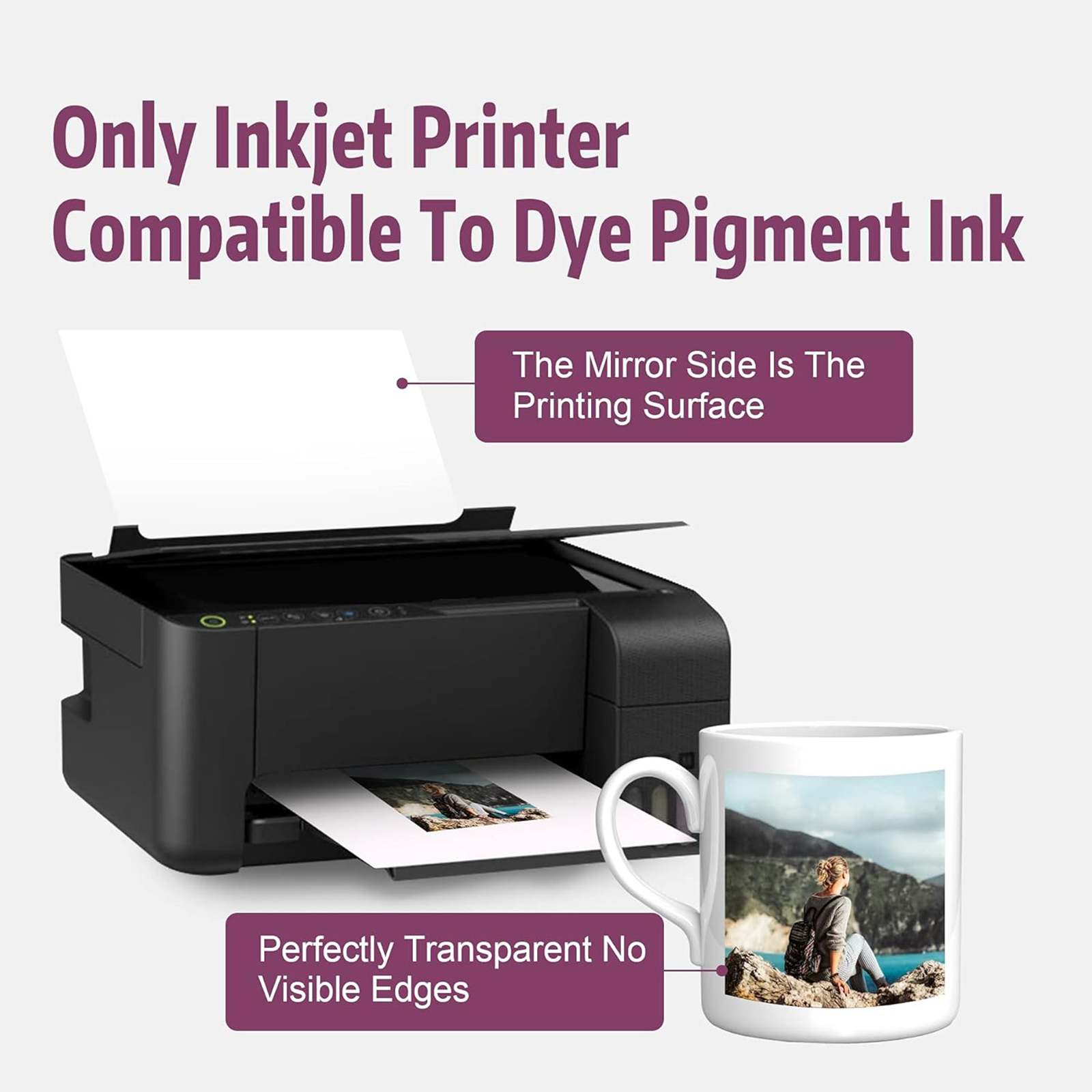 5 Sheets A4 Size Inkjet Waters - Printable Heat Transfer Vinyl 评论和价格