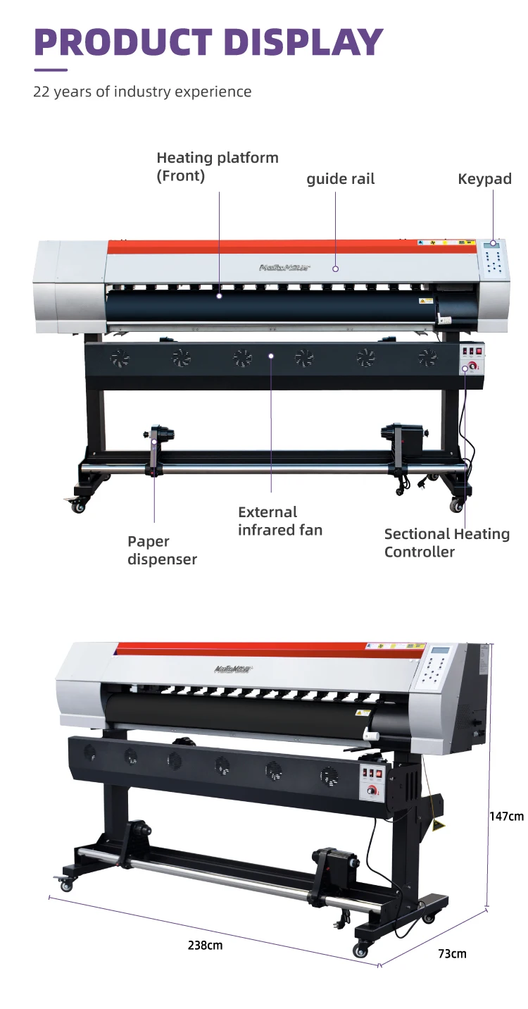 Factory Price 1.6m Large Forma - Large Format Sublimation Printer 评论和价格