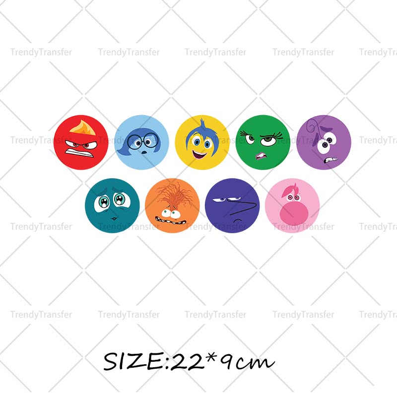 Inside Out Iron on Decals for  - Printable Heat Transfer Vinyl 评论和价格
