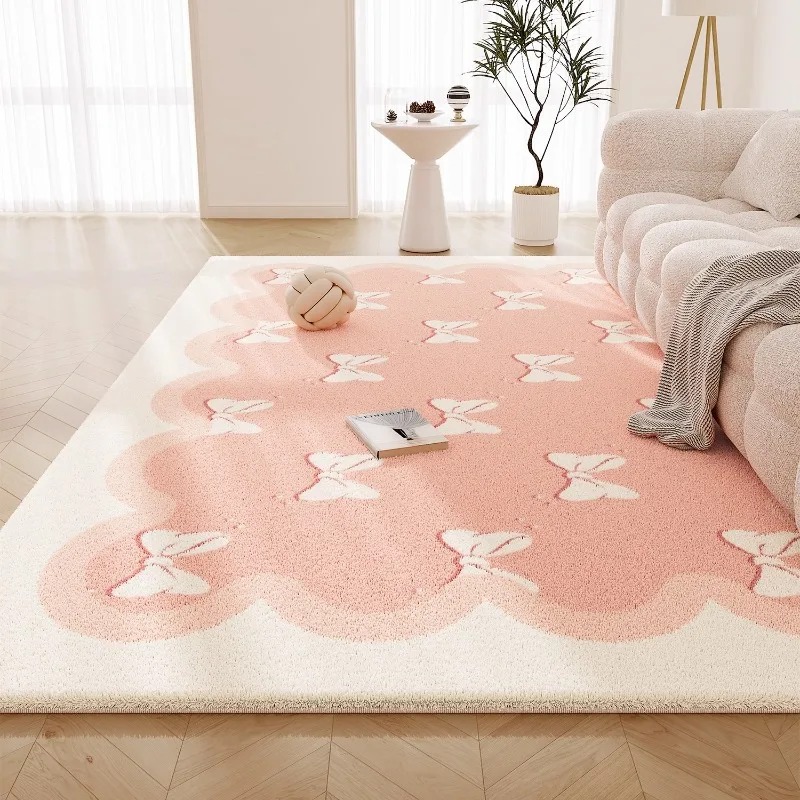 Sweet Pink Living Room Carpet  - Commercial Printing Online 评论和价格
