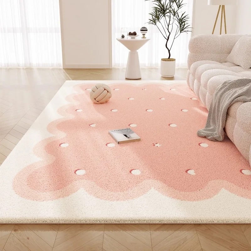 Sweet Pink Living Room Carpet  - Commercial Printing Online 评论和价格